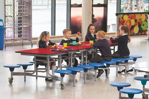 Sixteen Seat Rectangular Mobile Folding Table