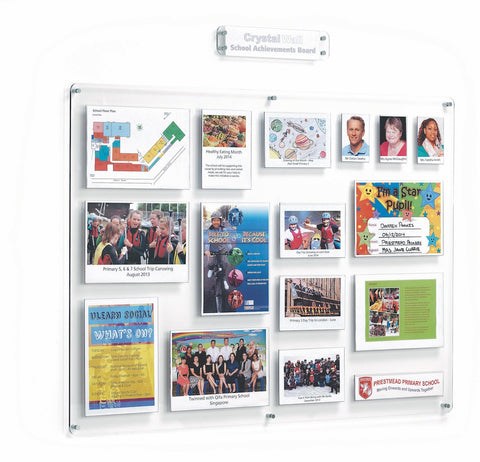 Crystal Wall School Achievements Board | Spaceright Europe